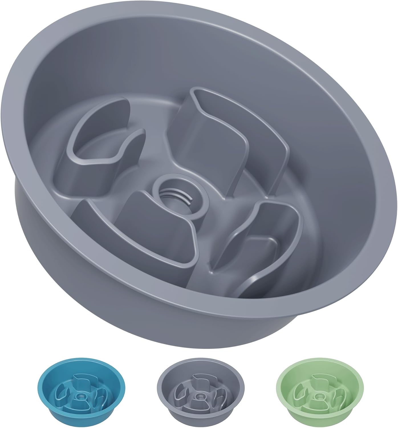 AVERYDAY Slow Feeder Dog Bowls for Medium Breeds Fits Raised Feeding Station, Puzzle Dog Food Bowls to Slow Down Eating, Dogs Feeding Bowl with Non-Slip, Slows Feeder Pet Bowl for Wet and Dry Food
