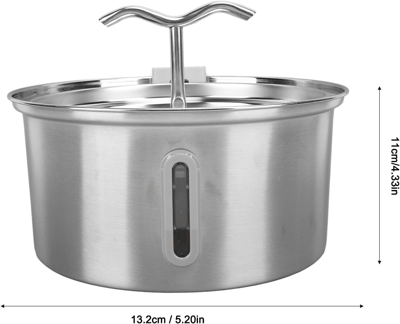Cat Water Fountain, 3.2L Capacity Pet Water Dispenser Indoor Stainless Steel Dog Drinking Fountain Super Quiet Kitty Spout Automatic Pet Feeding Watering Supplies for Cats, Dogs