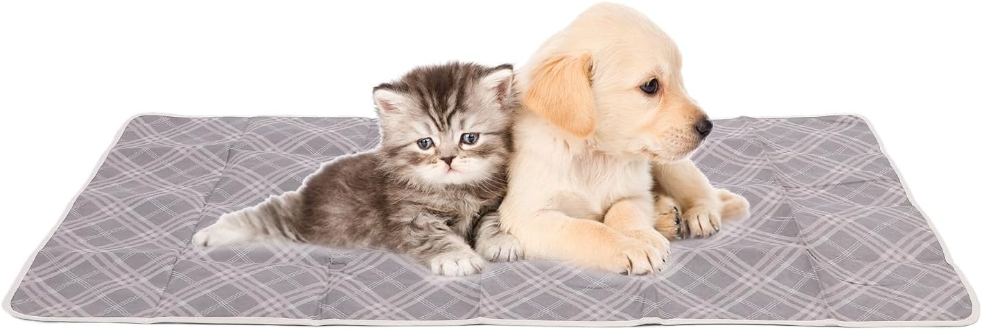 Zerodis Washable Pee Pads for Dogs, Absorbent Reusable Puppy Pad Pet Training Whelping Mat for Potty Floor Crate Couch Bed Travel (M)