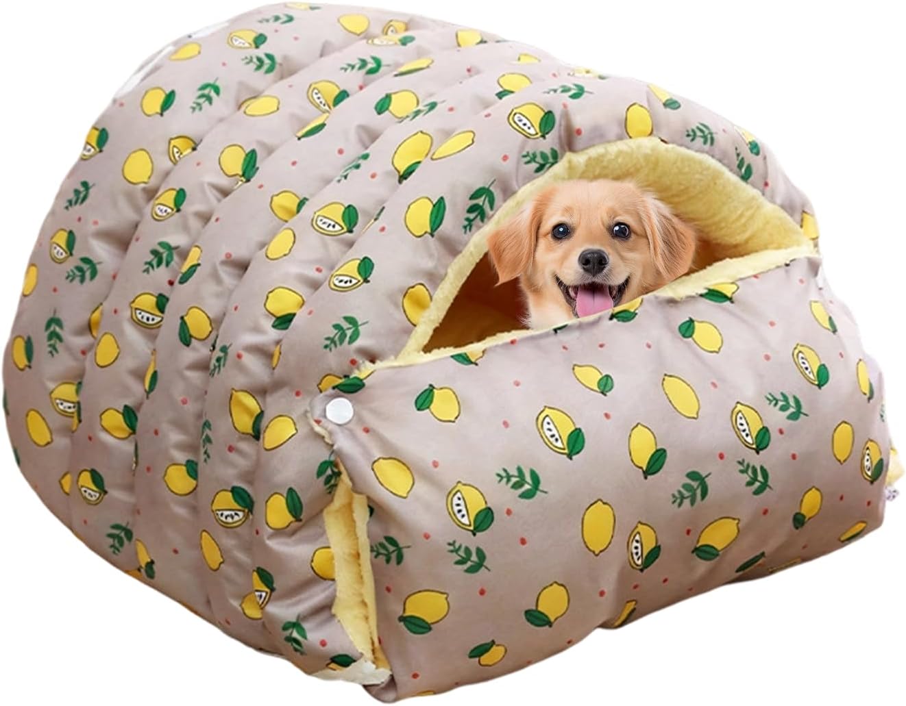 Warm Cat Bed for Winter, Washable Sleeping Cave, Semi-Enclosed Removable Cat Nest Bed, Plush Material with Soft Cushion, Pet Accessory with Design, for Small Dog Puppy Kitten Home Outdoor