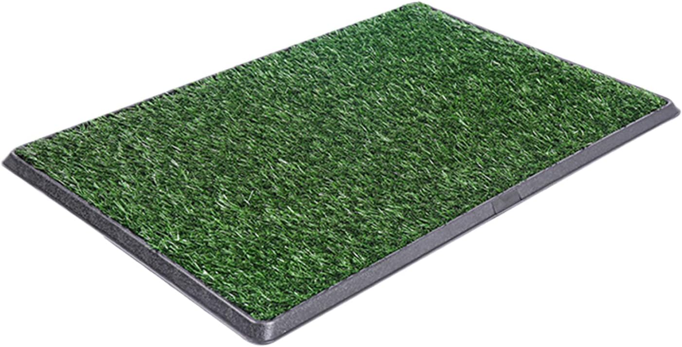 Artificial Grass Dog Pee Pad with Tray,Washable 3-Layer Puppy Training Pad for Indoor Use Training in Assorted Size Indoor Dog Toilet