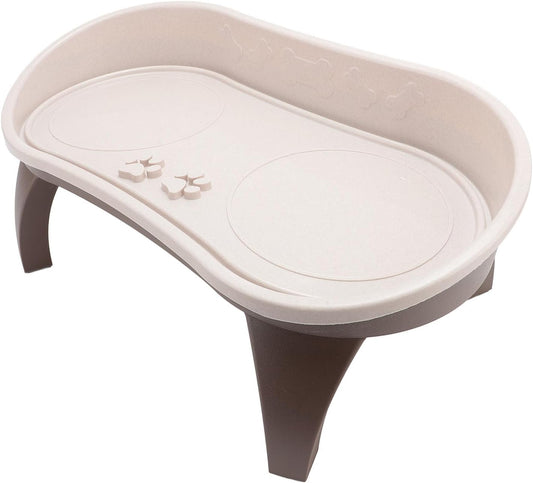 Elevated Dog Bowl Stand Raised Pet Feeding Tray Neck Spine Antislip Easy Assembly for Pets