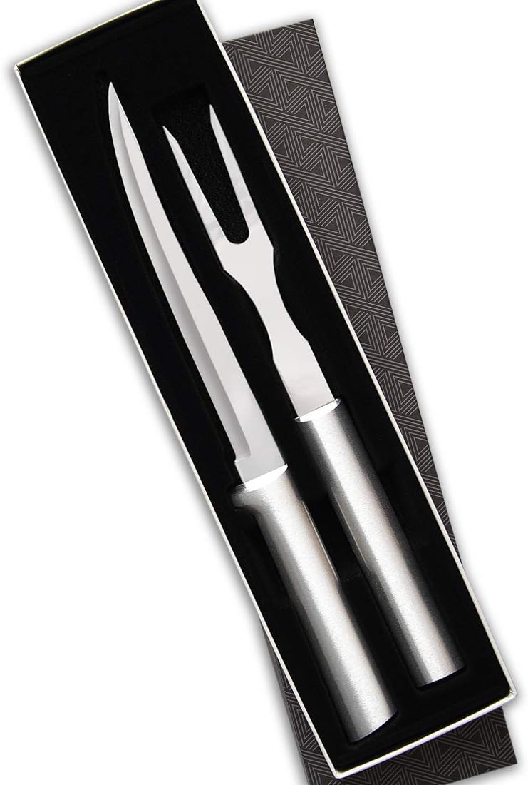 Rada Cutlery Carving Gift Set (S13), 2-Piece Carving Set, Stainless Steel Blades, Silver Handle