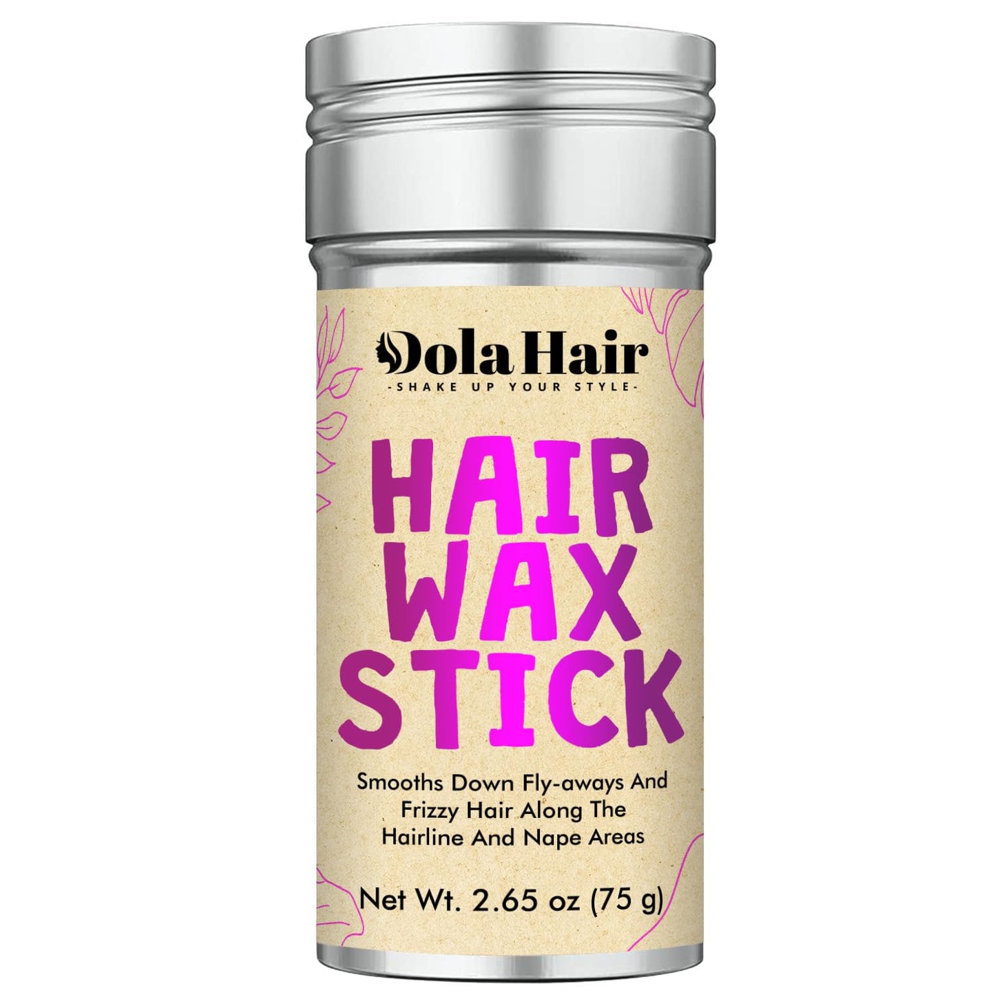 Dolahair Hair Wax Stick - Flyaway Control and Styling Pomade for Kids, Women, and Men - Slick Back Hair Bun Maker and Hair Accessorie for Teen Girls (1 Pack of Wax)
