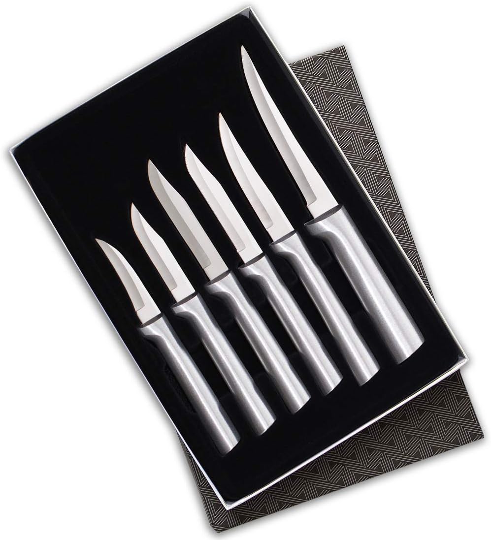 Rada Cutlery All-Star Paring Gift Set (S52), 6-Piece Knife Set, Stainless Steel Blades, Silver Handle