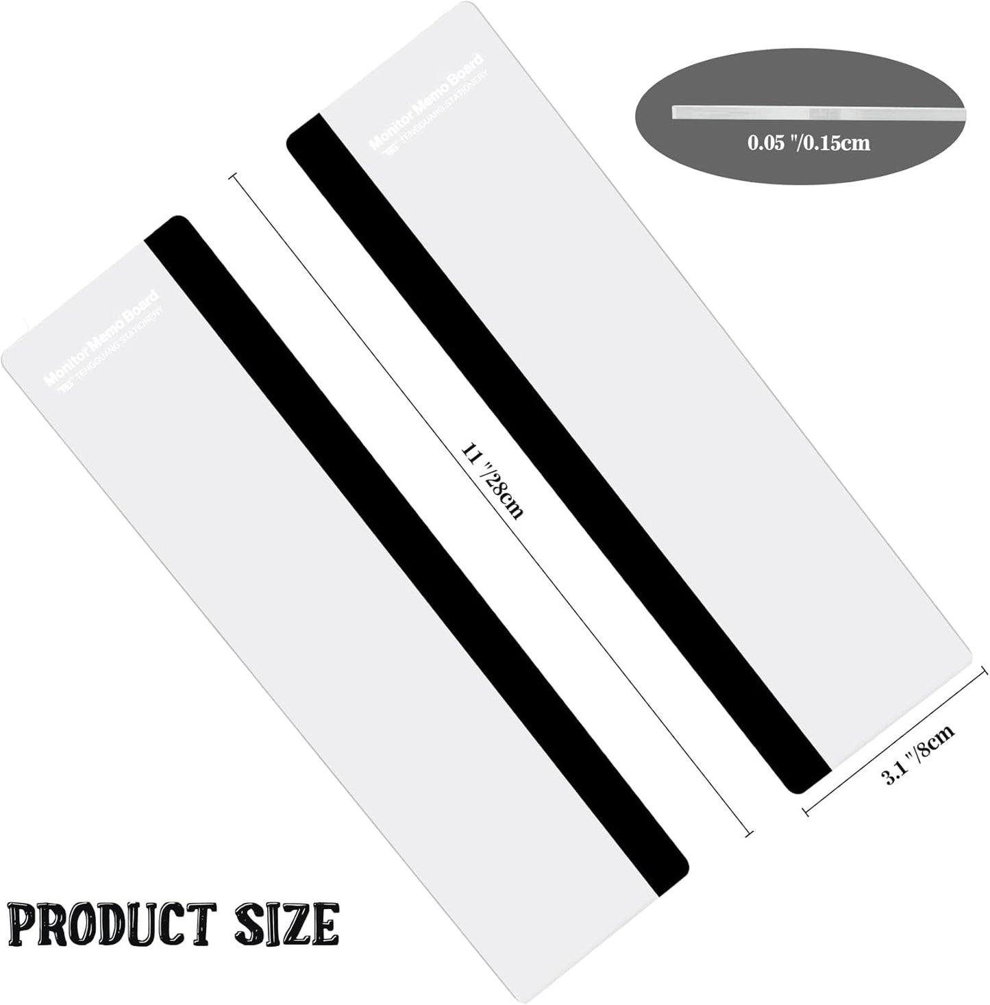 MDOZQ Office Desk Accessories 2pcs Computer Monitor Memo Board Message Board Supplies for Women Men Sticky Note Holder Home Desktop Decor