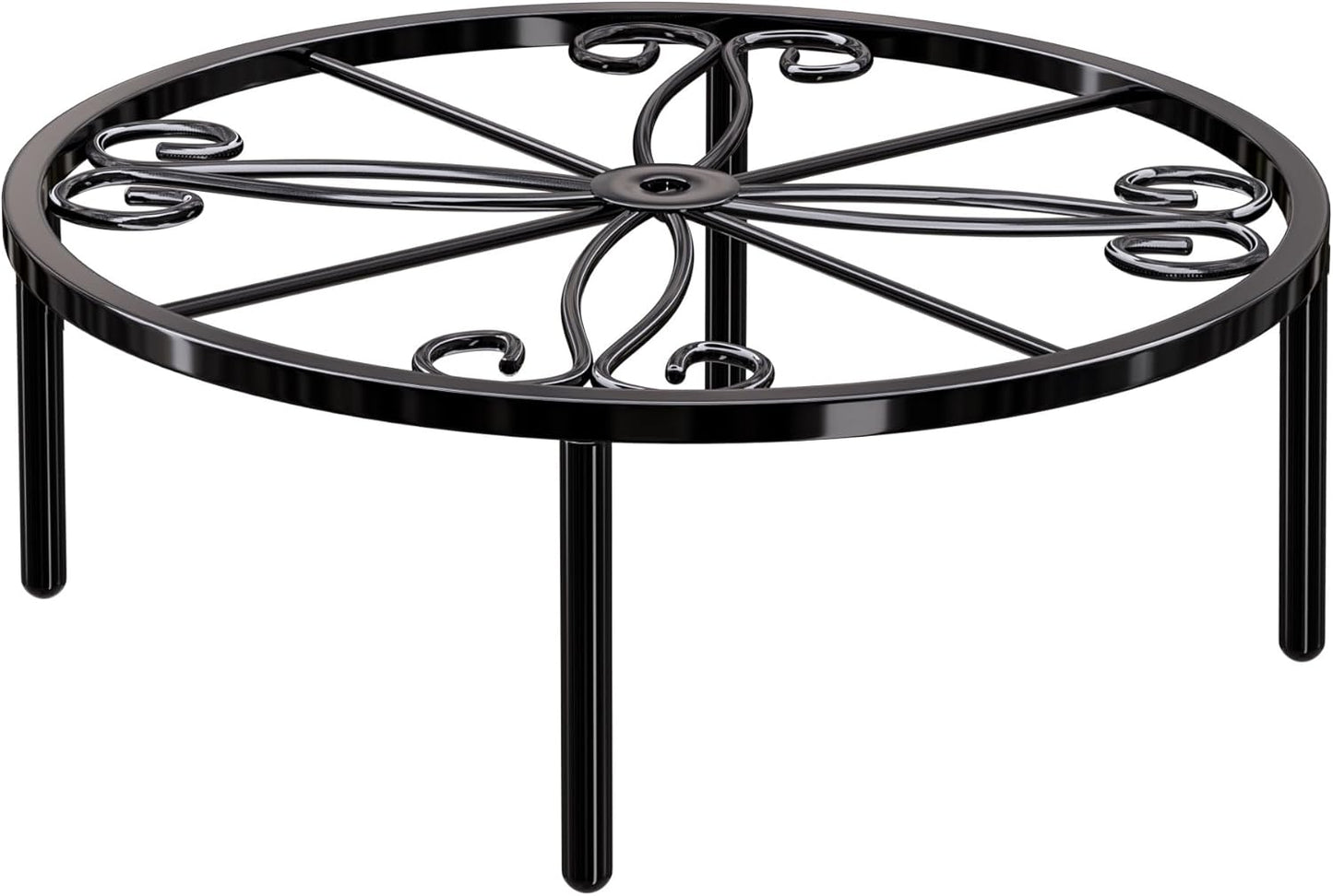 10.24IN Short Plant Stand-Heavy Duty Flower Pot Stand, Potted Plant Holder, Anti-rust Metal Plant Pot Shelf for Room Indoor and Outdoor Courtyard, Gardens.