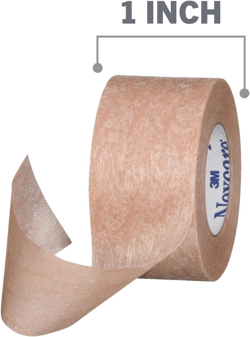Nexcare Gentle Paper First Aid Tape T781-2PK, Tan, 1 in x 10 yds