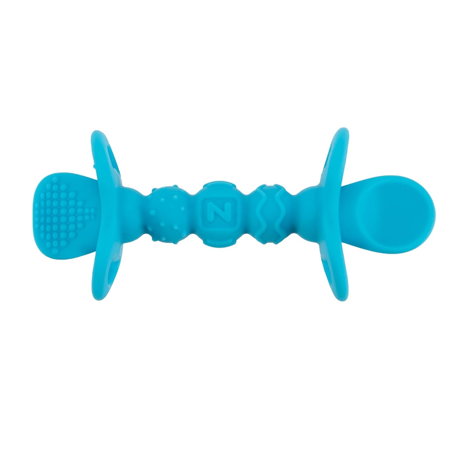 Nuby Dipeez 2 in 1 Silicone Spoons/Dipper, 2pk, Blue/Green
