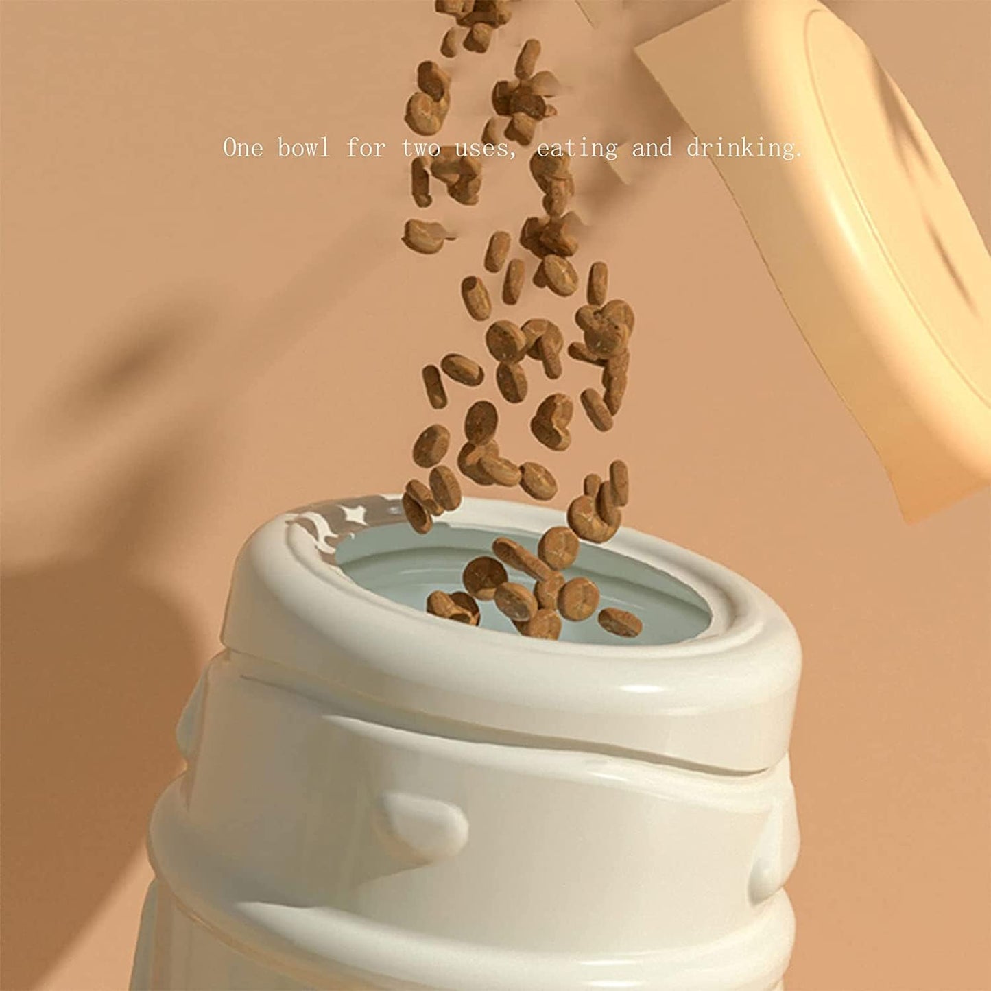 Fountain Automatic Pet Food Feeder and Water Dispensers Dog Set 3.2L Gravity No Spill Water Dispenser and Feeder for Small Medium Dog Pets Pet Water Dispenser
