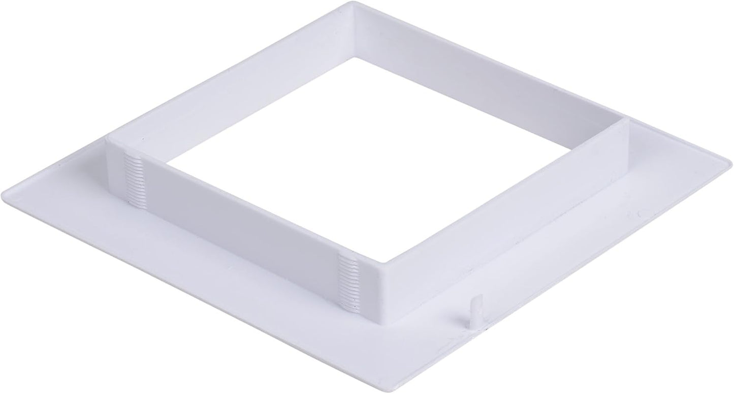 Oatey 38942 Supply Box Square, Plastic Faceplate, 8.25", White