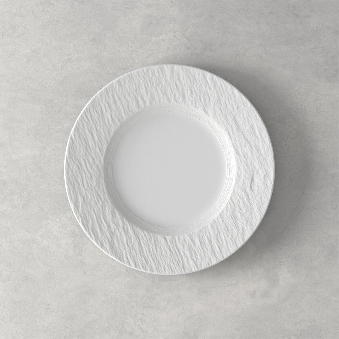 Villeroy & Boch Manufacture Rock Blanc 12-Piece Dinnerware Set, Service for 4, Dinner Plates, Salad Plates & Pasta Bowls, Premium Porcelain, Made in Germany, Matte White