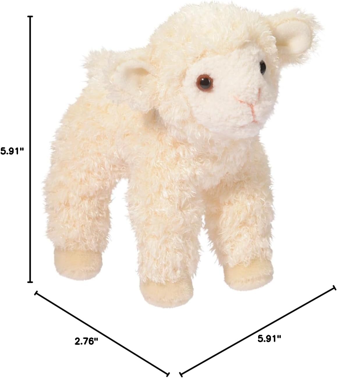 Douglas Little Bit Lamb Plush Stuffed Animal | 5-Inch Tall
