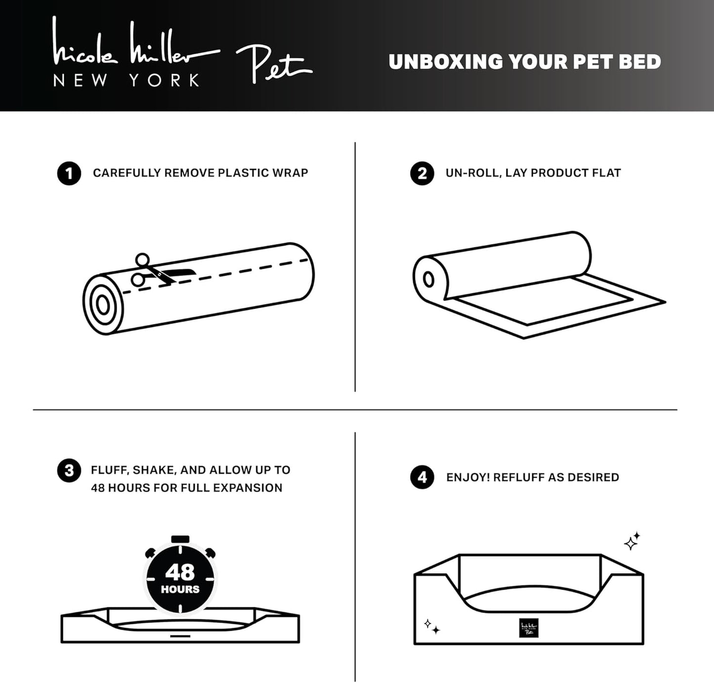 Nicole Miller New York PET Kendall Fluted Geo Cozy Slipper Cave Pet Bed, Cozy & Calming, Non-Slip Bottom, Machine Washable, Blue, Small 22"x17"x11"