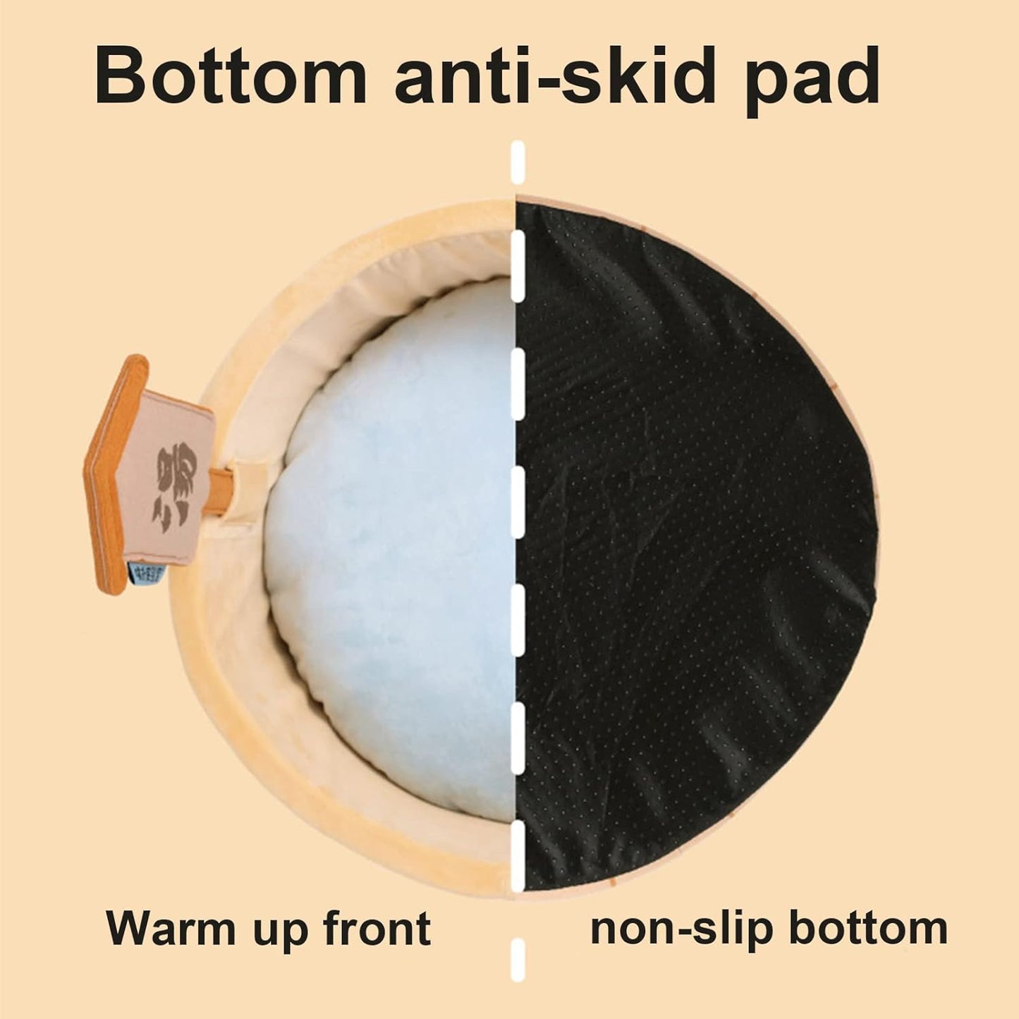 Hot Spring Soup Bathing Dress Up Cat Kennel Dog Kennel Removable and Washable Autumn and Winter Warm Pet Thick Sponge Deep Sleep Non-Slip Mat