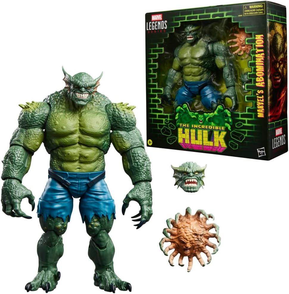 Marvel Legends Series Abomination, Hulk Comics Collectible 6-Inch Scale Action Figure