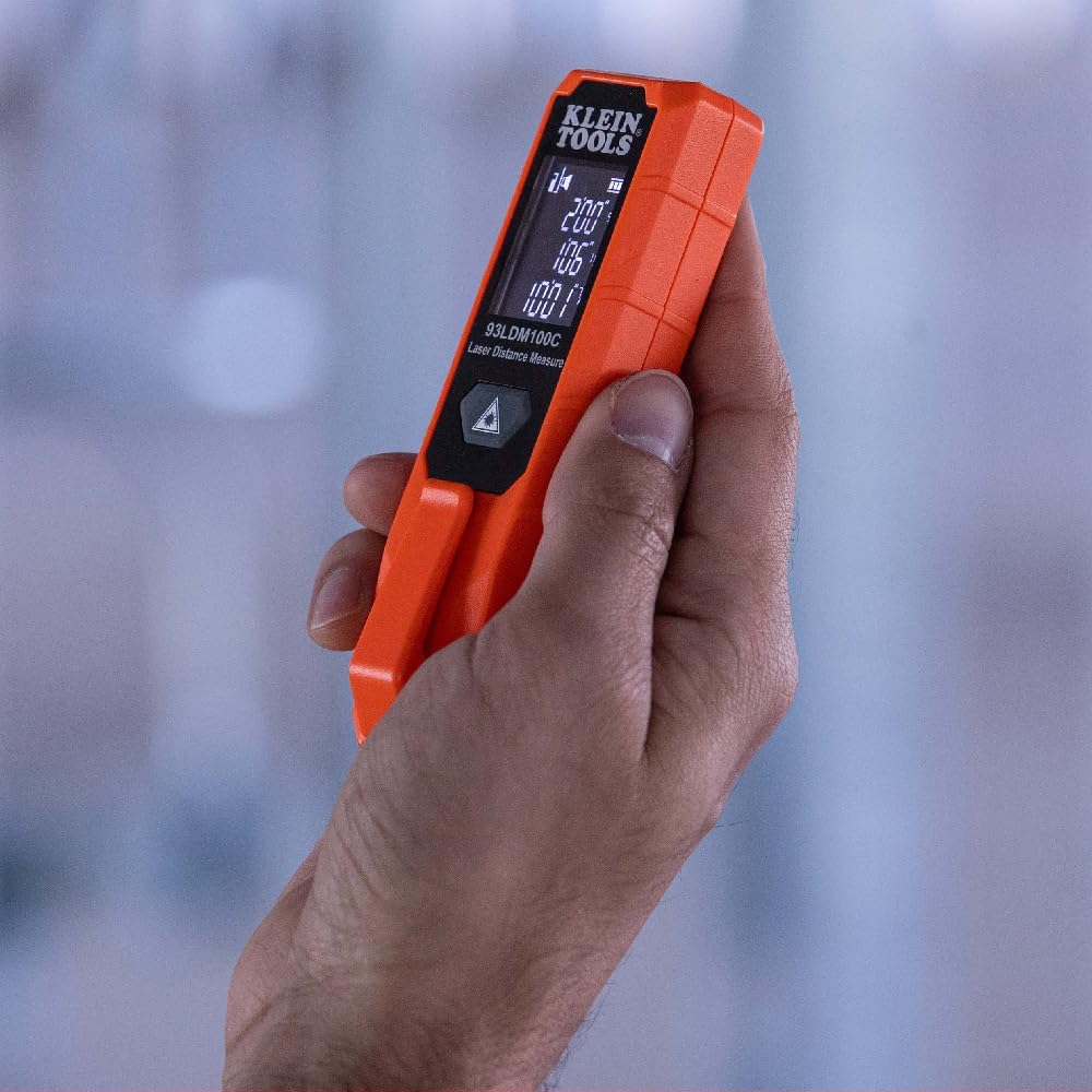 Klein Tools Laser Distance Measure, Measures in Feet, Inches, Meters