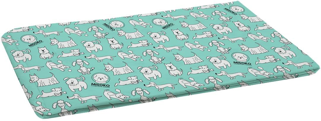 Washable Pee Pads for Dogs - Large Reusable Puppy Pads for Potty Training, Whelping, Crate, Furniture, Anti Slip & Waterproof Pet Mat, 48.5" x 48.5" (Misoko 2pcs Puppies Mint)