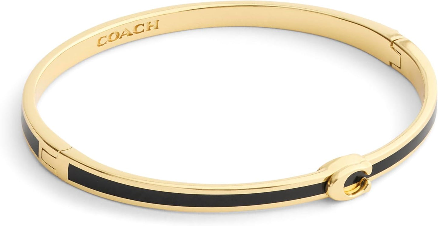 COACH Jewelry Women's Signature C Enamel Bangle Bracelet