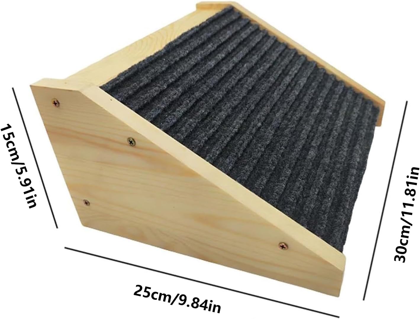 Dog Stair Ramp, Wooden Indoor Steps for Elderly or Injured Pets, Lightweight Ramp for Bed, Sofa, Living Room, Help Pets Access High Areas