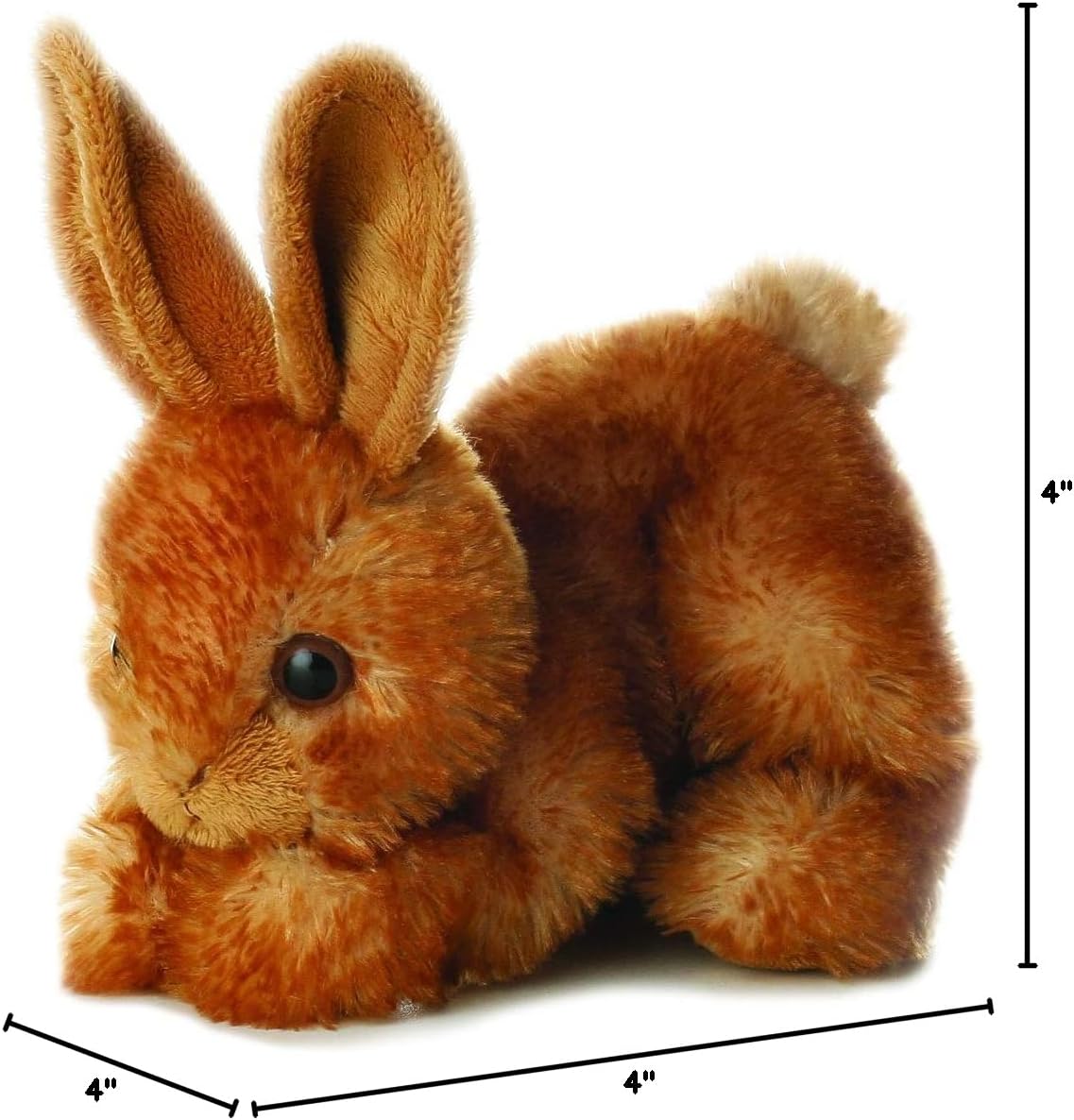 Aurora® Adorable Mini Flopsie™ Bitty Bunny™ Stuffed Animal - Playful Ease - Timeless Companions - Brown 8 Inches