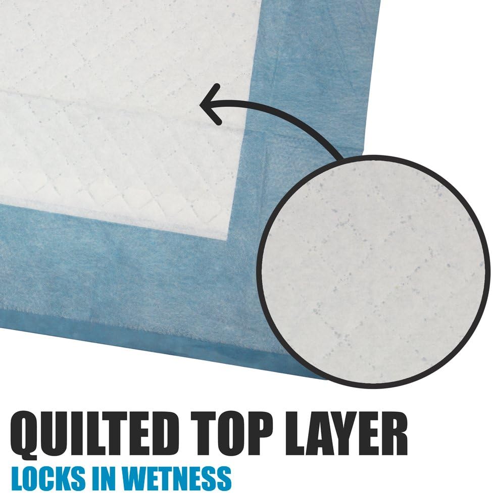 BV Puppy Pads XL 40 Count 34"x28" - Leak-Proof Pee Pads for Dogs with 6-Layer Design, Rapid Dry Sheet & Attractant - Dog Pad Extra Large with Odor Control - Perfect for Big Dogs & Indoor Use