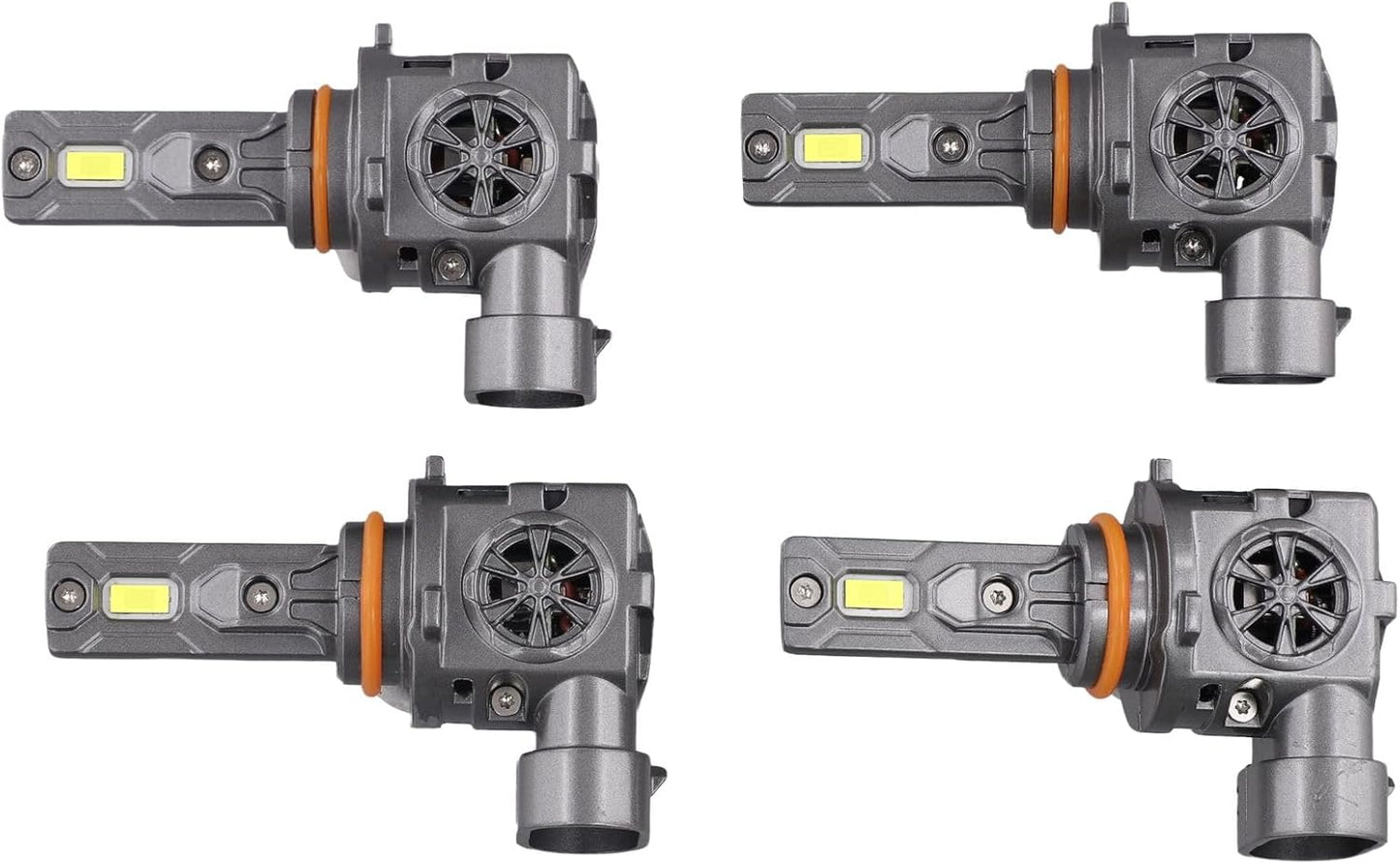 9005 9006 Bulbs Combo, 100,000LM 1200% Ultra Bright, True 1:1 Mini Halogen Size, Plug and Play No Adapter, HB3 HB4 Fog Light Conversion Kits, 85000+ Hours Lifespan, Pack of 4