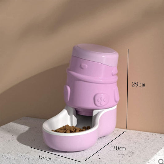 Dispenser Automatic Pet Food Feeder and Water Dispensers Set,Dog Feeder and Cat Water Dispenser 3.2L Gravity Dog Feeder Easily Clean Pet Supply cat Fountain