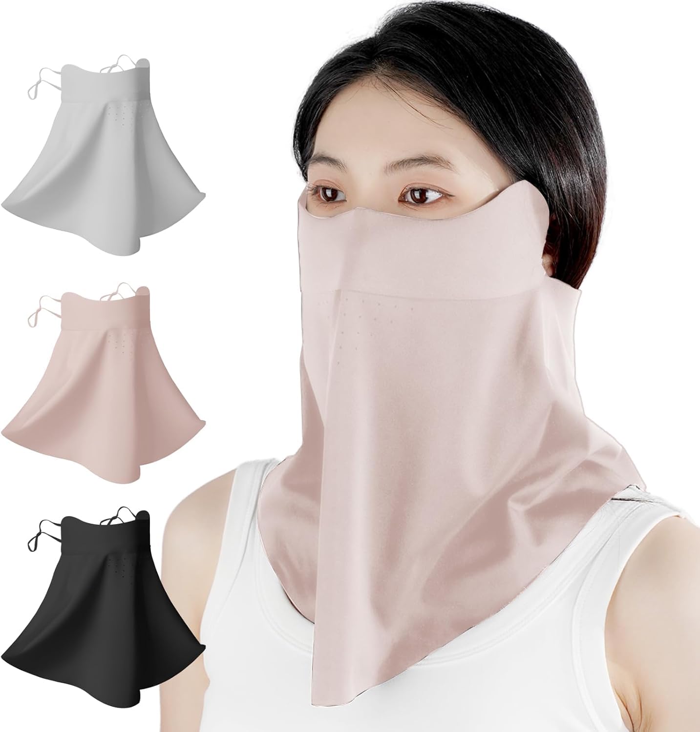 UV Sun Protection Face Mask with Neck Coverage UPF 50+ Face Shield Breathable Design for Summer Outdoor Activities