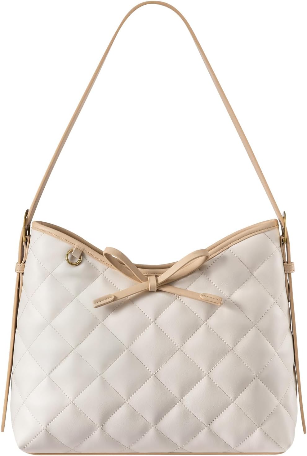 LOVEVOOK Purses for Women Soft Leather Hobo Handbags Quilted Crossbody Bag Designer Carteras Para Mujer Bucket Purse