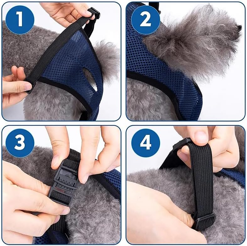 Large Reusable Dog Pants Dog Nappies, 3PCS Breathable Mesh Pet Diapers 41-56cm/16-23inch with 9 Washable Female Dogs Sanitary Pads Adjustable Briefs Protective Trousers Underwear for Dog in Heat