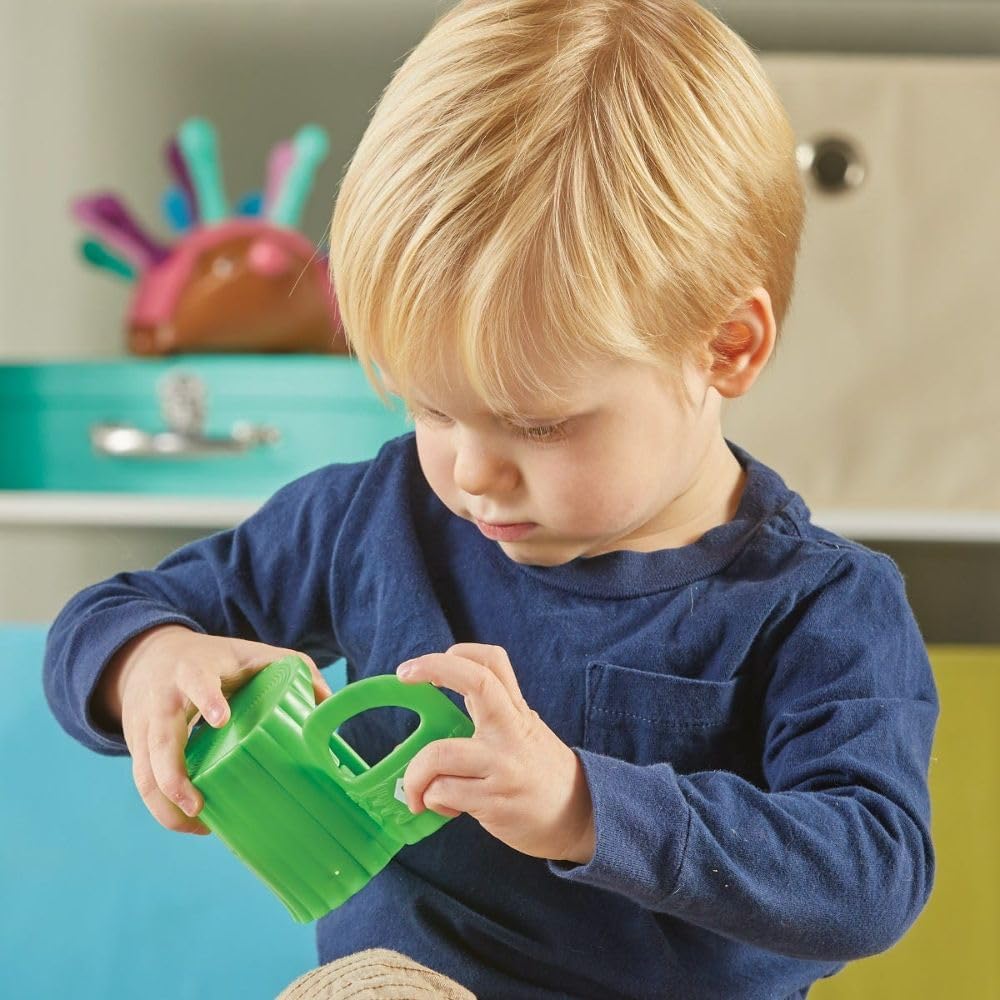 Learning Resources Peekaboo Learning Jungle Toddler - 10 Pieces, Ages 18 Months + , Toddler Montessori Toys, Stacking Shape, Sorting and Matching Skill, Educational Games