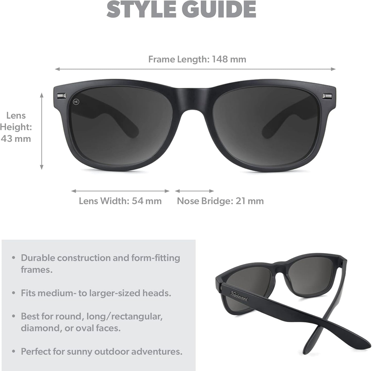 Knockaround Fort Knocks Polarized Sunglasses for Men & Women - UV400 Protection