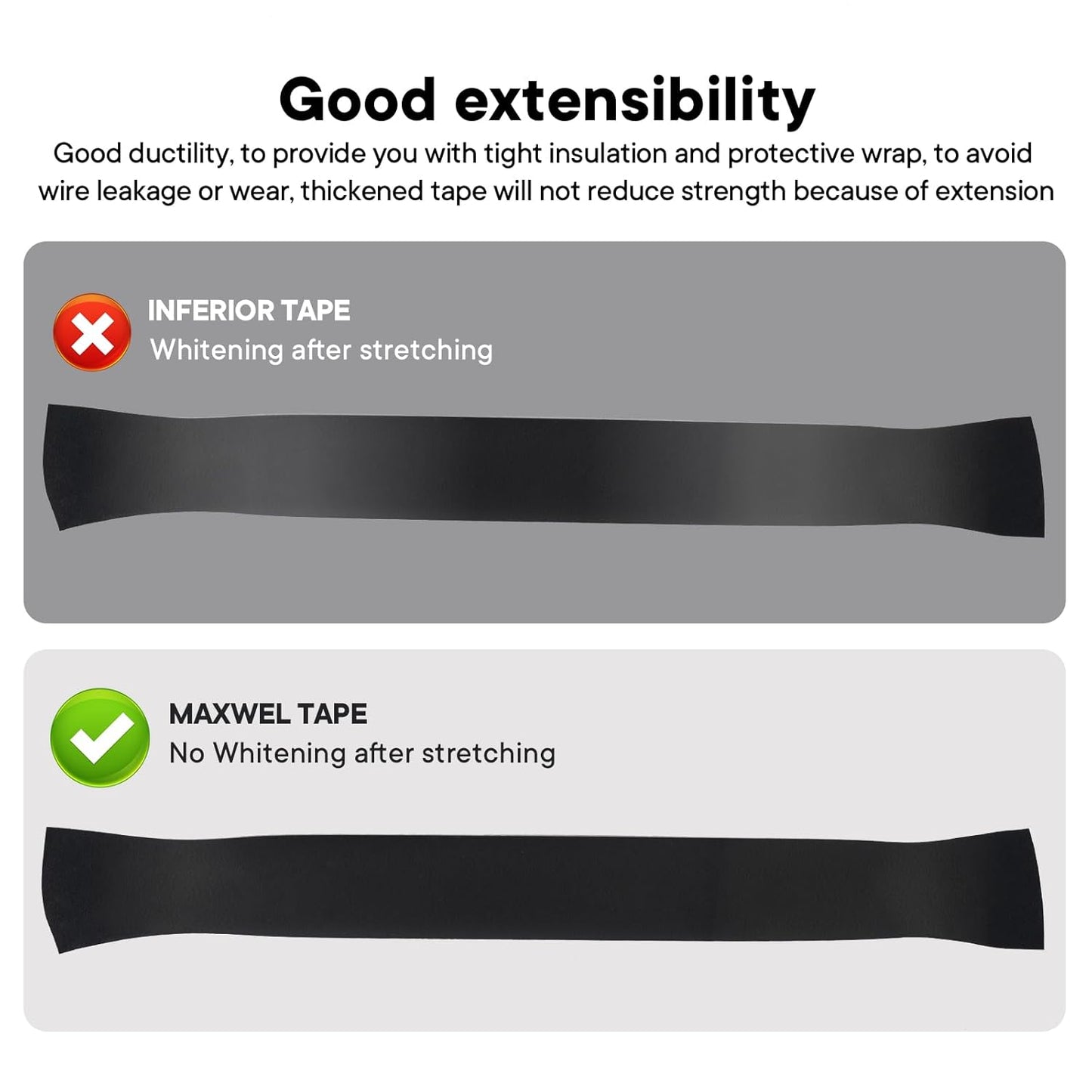 4 Pack Black Electrical Tape，0.70 in x 72ft，Waterproof High Temperature Electric Tape Weatherproof Home Outdoor Multipurpose Insulating Wire Wrapping