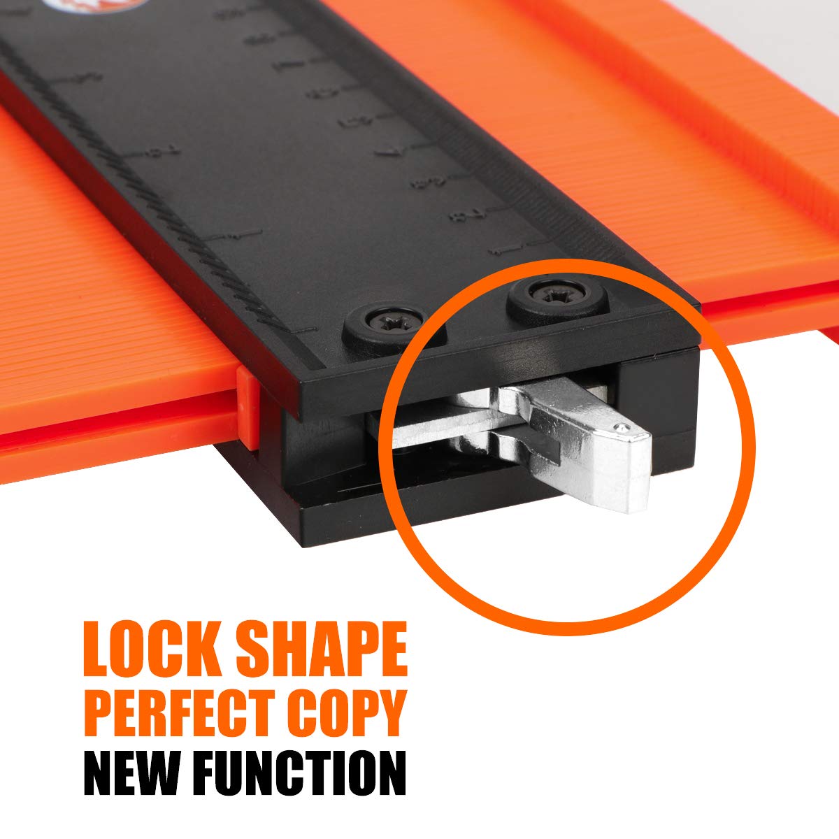 Saker Contour Gauge Duplication-Adjustable Lock-Precisely Copy Irregular Shape-Irregular Woodworking Tracing-Must Have Tool,Gifts for DIY Handyman Men Husband 10 Inch+5 Inch