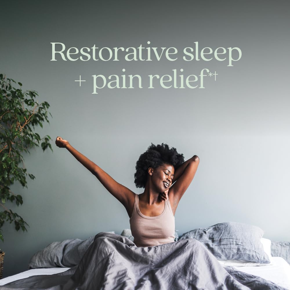 New Chapter Sleep Aid, Restful Sleep and Pain Relief, Melatonin & Ginger Sleep Supplement, Gluten Free and Non-GMO, 30 Vegetarian Capsules