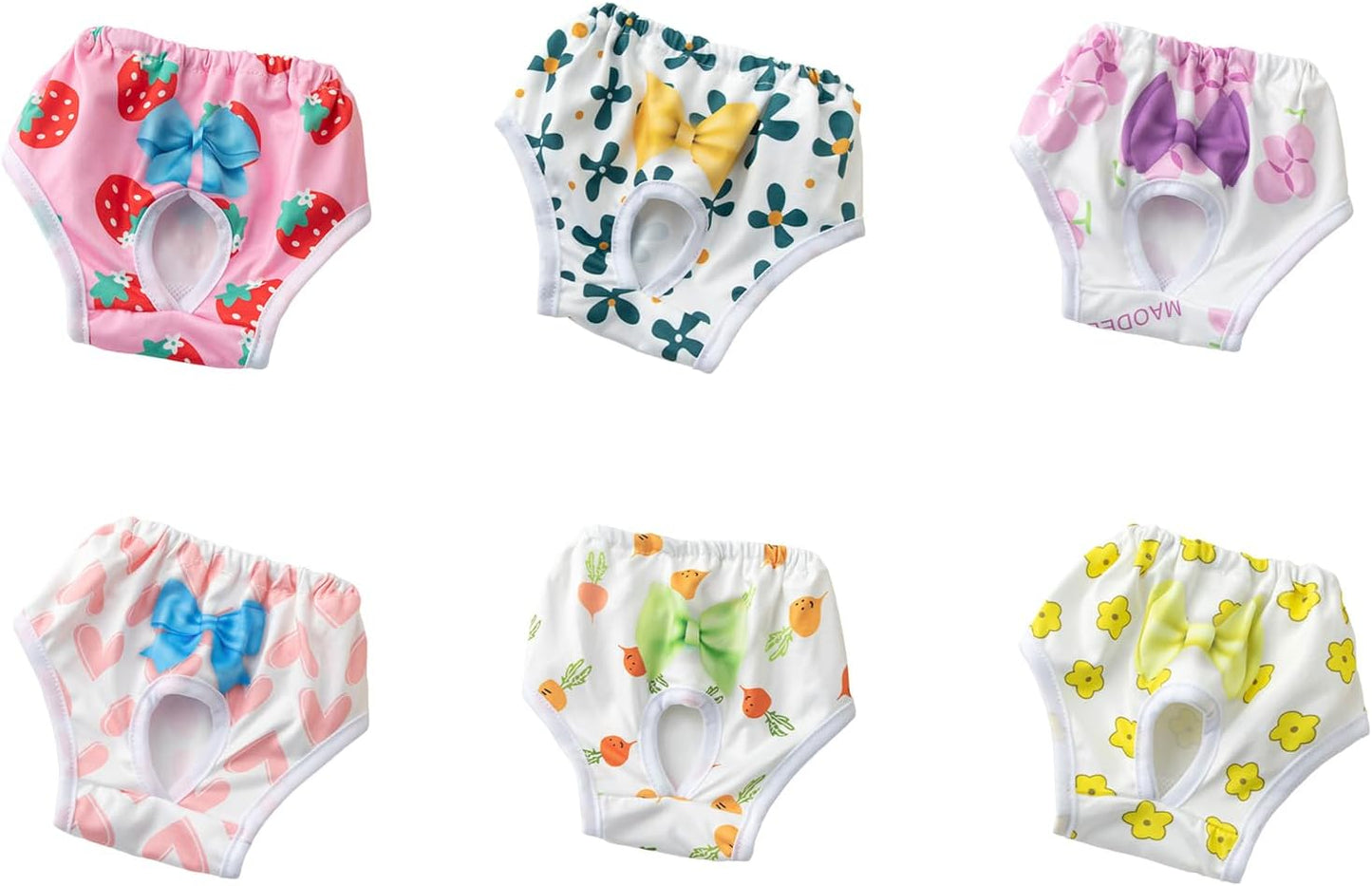 Dog Diaper Breathable Dress Female Pants Panties Shorts Doggies Period Diaper Washable Pet Period Pants