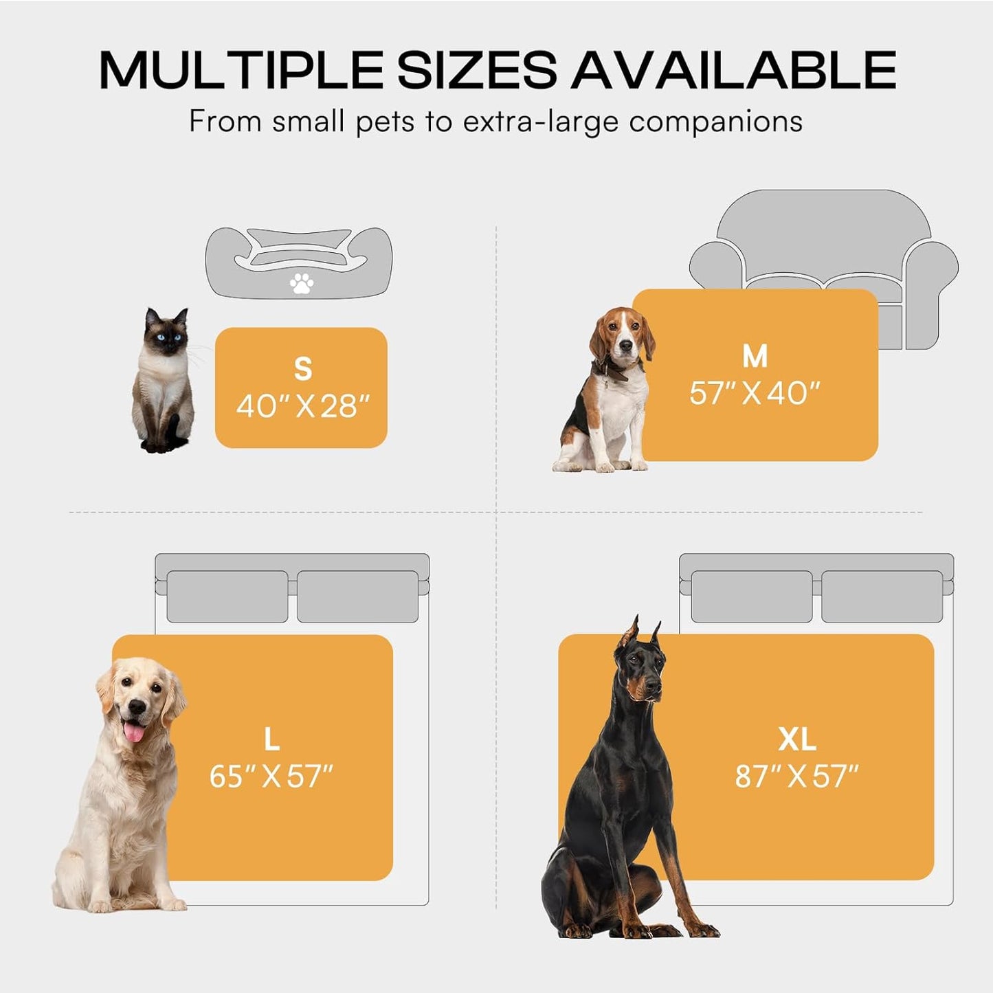 Luciphia Waterproof Bed Blanket Washable,Soft Sherpa Fleece Puppy Reversible Throw Blankets for Small Medium Dog Cat,Furniture Cover Protector Couch from Liquid Pee and Pet Fur,Purple White,57" x 40"