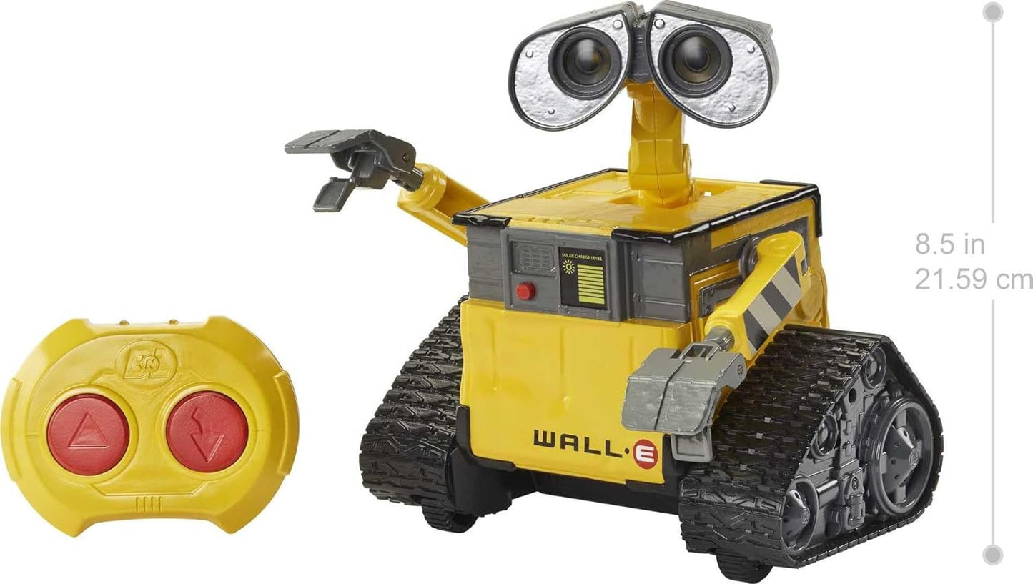 Mattel Disney Pixar WALL-E RC Robot Toy with 20+ Lights & Sounds, Hello WALL-E Action Figure & Remote Control (Amazon Exclusive)