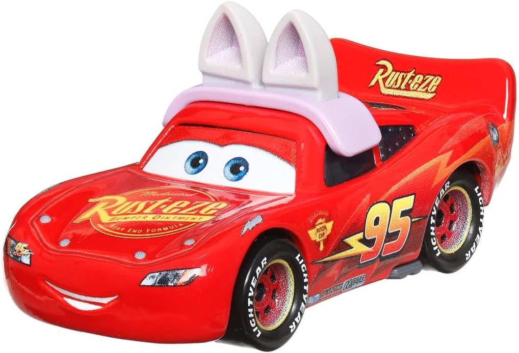 Disney Cars Easter Collection Lightning McQueen as Easter Buggy 1:55 Scale Diecast Vehicle