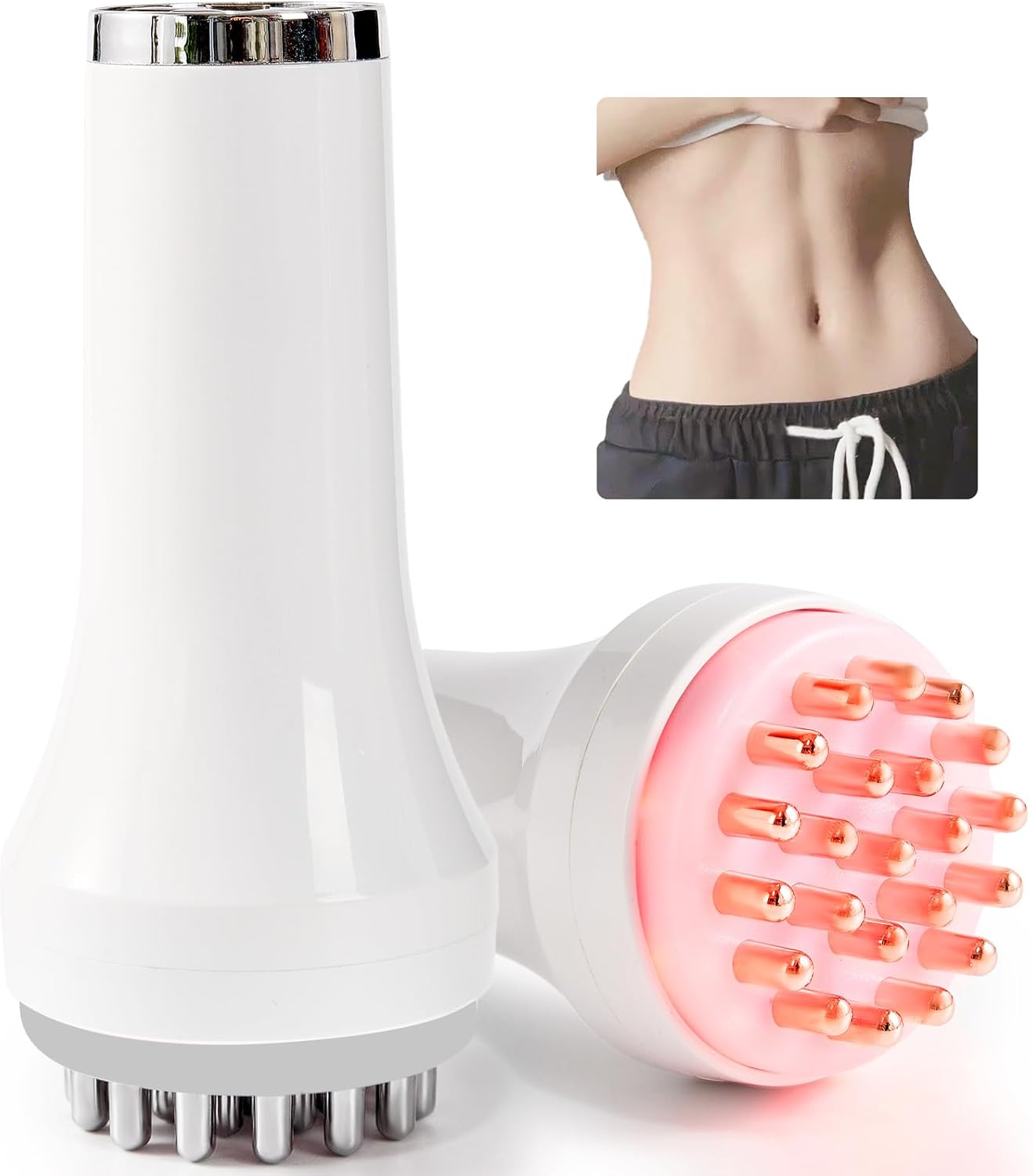 DiDEER Lymphatic Drainage Massager & Anti Cellulite Massage Tool, for Legs, Arms & Belly, Body,Helps Reduce Stretch Marks & Cellulite,with Microcurrent, Light Heat & Vibration