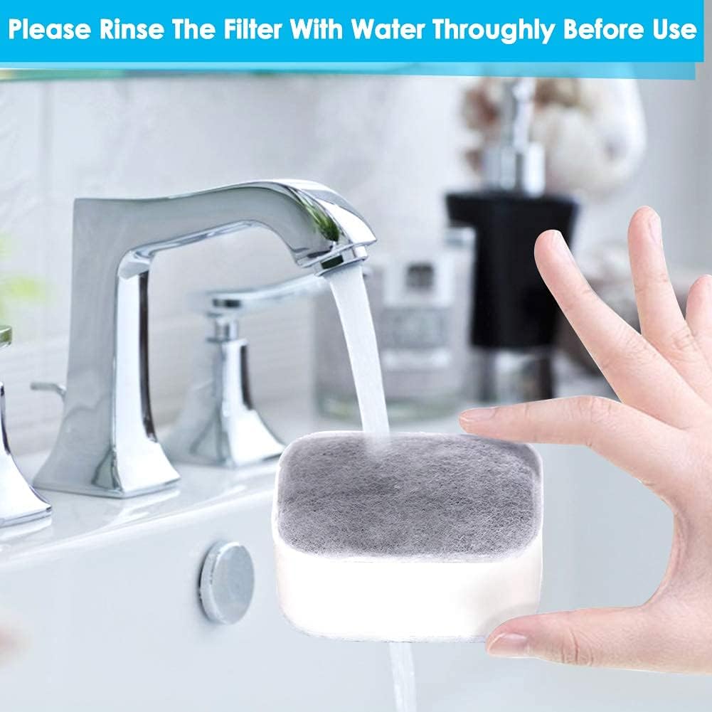 eecoo Ceramic Filter Cat Water Fountain Replacement,Premium Carbon Filter Foam Filter Dog Pet Water Fountain Filter Cat Water Dispenser,4pcs