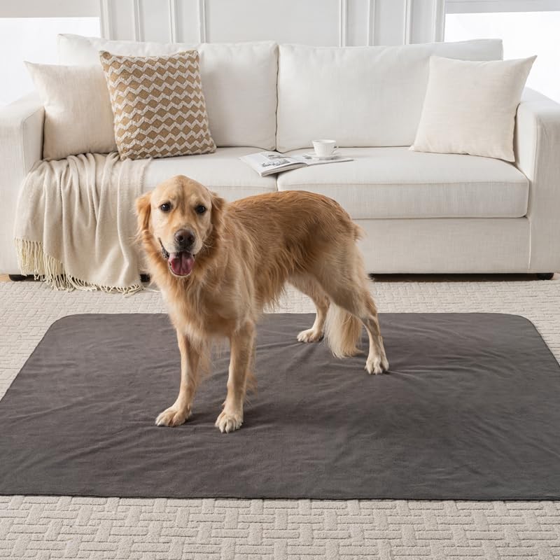 Washable Diaper Pee Training Pads, Waterproof pad, Super Absorbent, Leakproof, Dog Crate Pad, Play Pen for All Dog Breeds (48" x 48")