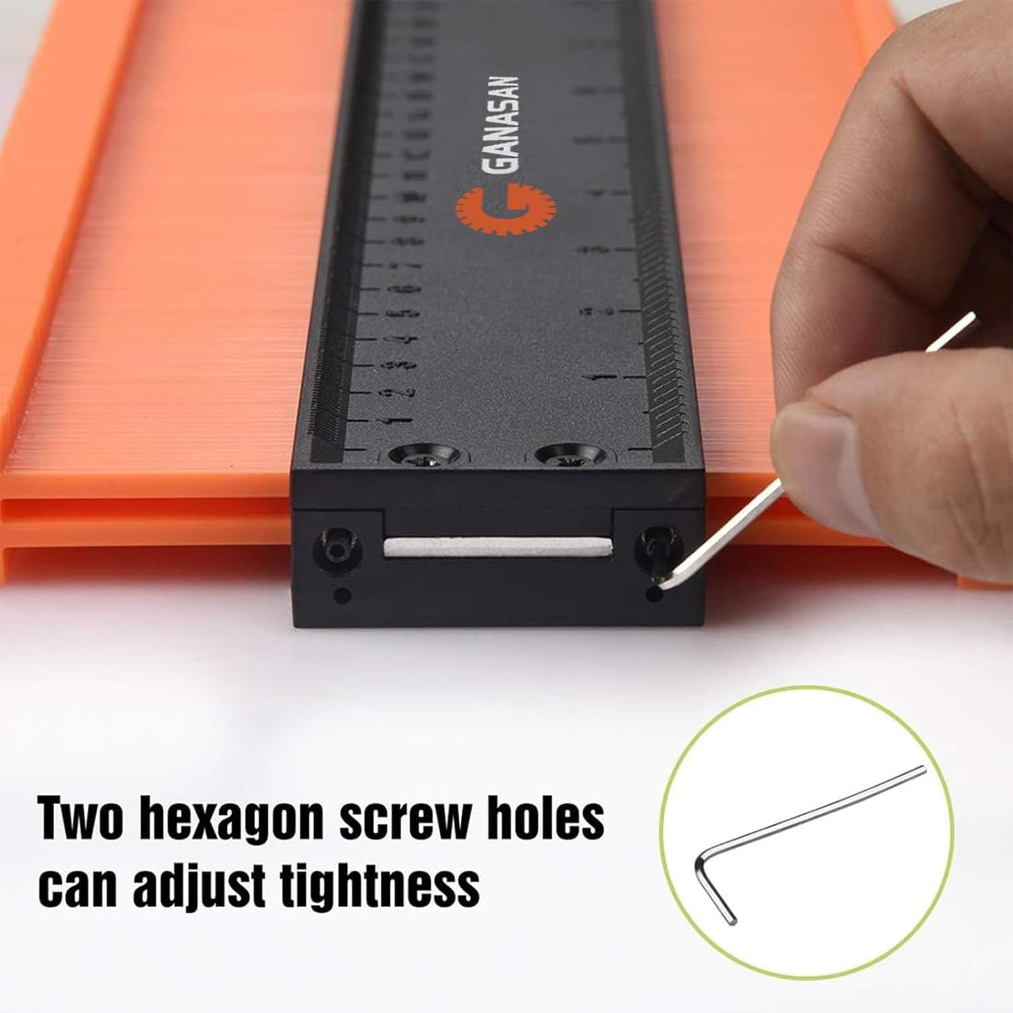 Contour Gauge with Lock|10+5 Inch Construction Rulers Measure Tool for Corners and Contoured, Handyman DIY Woodworking Tools, Construction Carpenter Tools, Super Contour Duplicator for Men Husband Dad