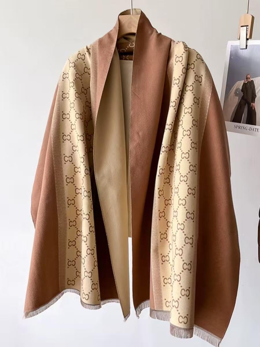 FairyCity Pashmina shawl wraps for women Winter Warm blanket Scarf Soft Reversible Long Large Scarves