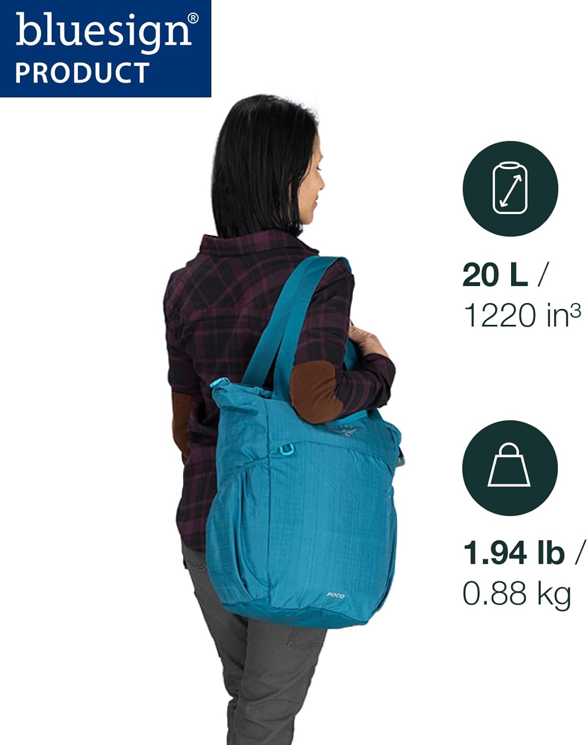 Osprey Poco Baby Changing Tote - Travel Diaper Bag with Changing Pad