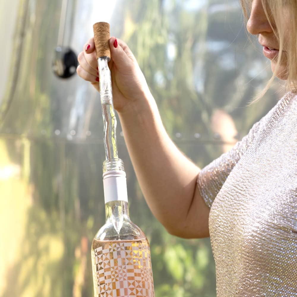 Corkcicle Air Wine Bottle Chiller - Keep Whites Cold & Bring Reds to Cellar Temp in 15 Minutes - Pour-Through Aerator for Enhanced Flavor - Gift for Wine Lovers
