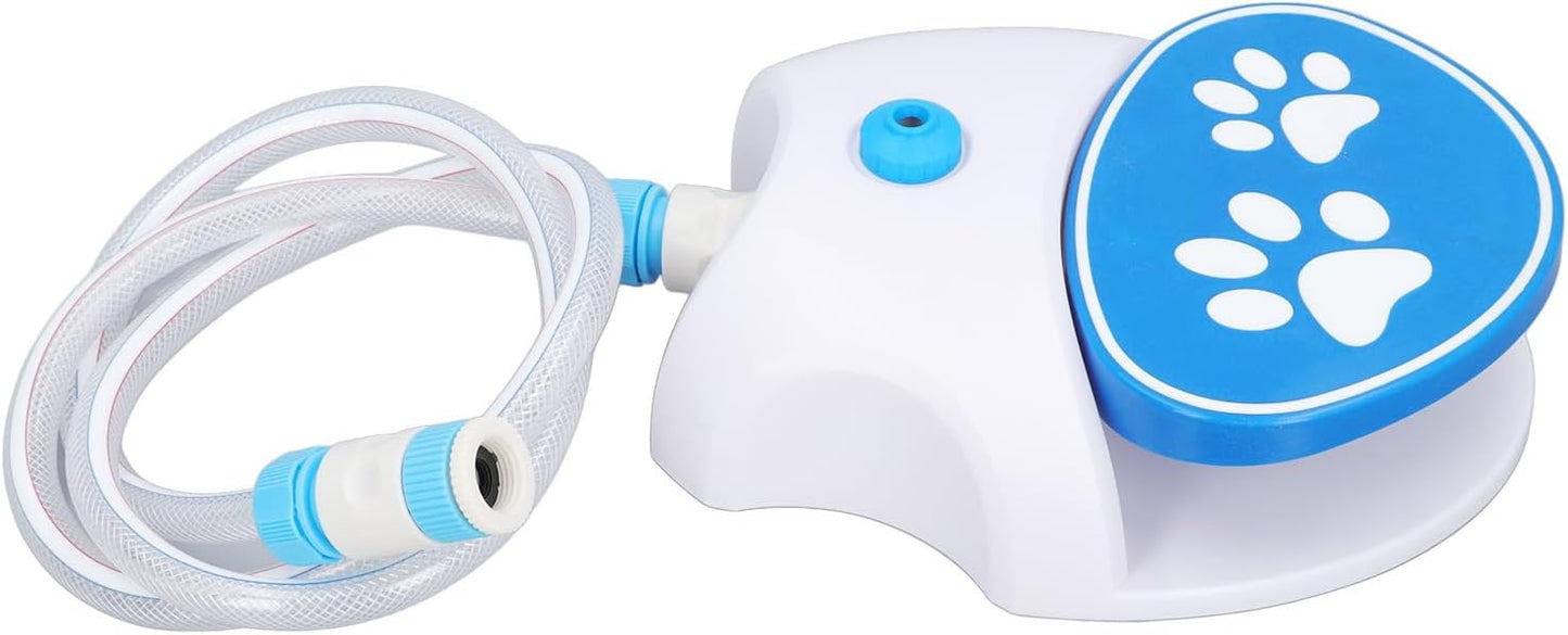 Dog Water Fountain Step On Outdoor Pet Sprinkler Activated Drinking Water Toy Water Dispenser Automatic Dog Water Sprinkler with Hose
