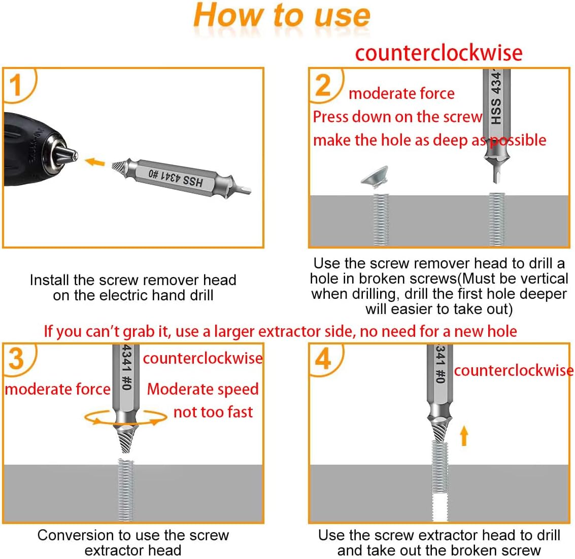 Gifts for Men,Damaged Screw Extractor Set,Fathers Day Gifts for Dad from Daughter Son,Mens Gifts for Dad,Husband,Stripped Screws Nuts & Bolts Drill Bit Tools for Easy Removal of Rusty Broken Screw