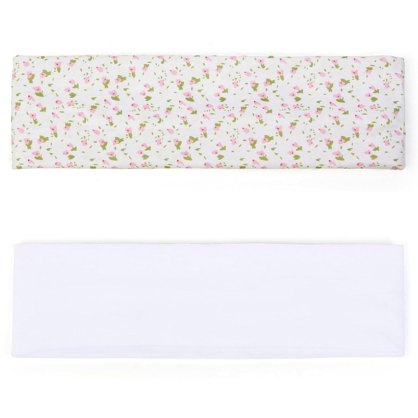 TERSE Fashion Women's Headbands for Short Hair Non Slip Elastic Floral Hairbands, Soft Fabric 2 Inches Thick Stripe Head Bands for Girls, Valentine's Day Heart Headbands